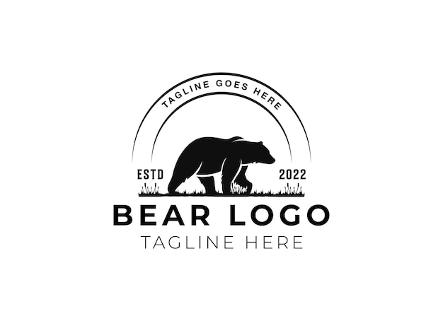 Bear logo design for your projects