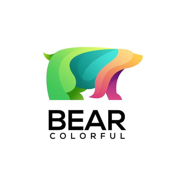 Bear logo template