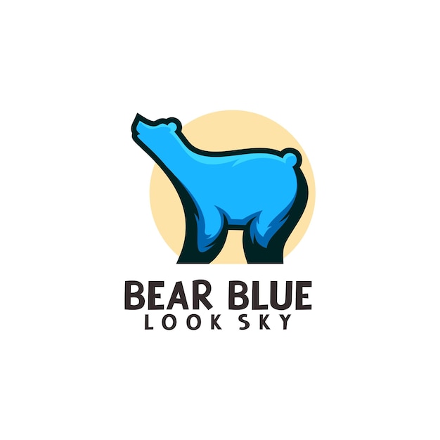 Bear logo template