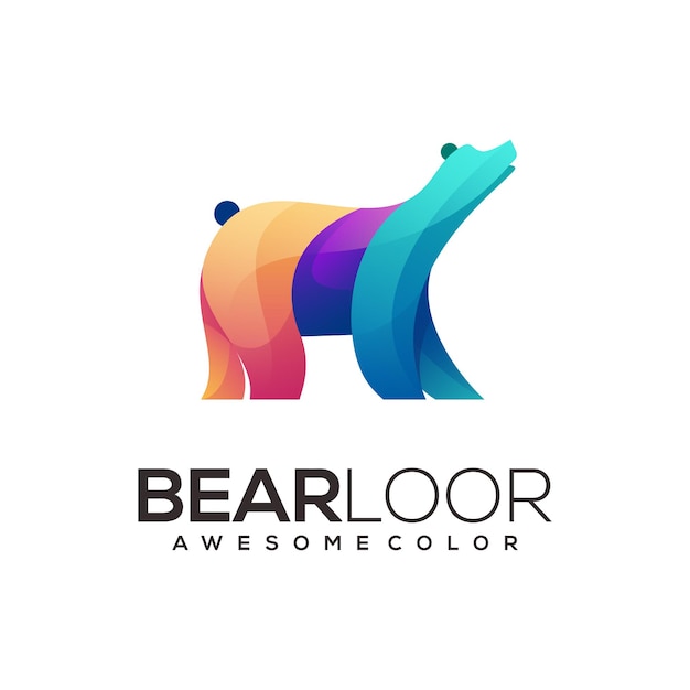 Bear logo template