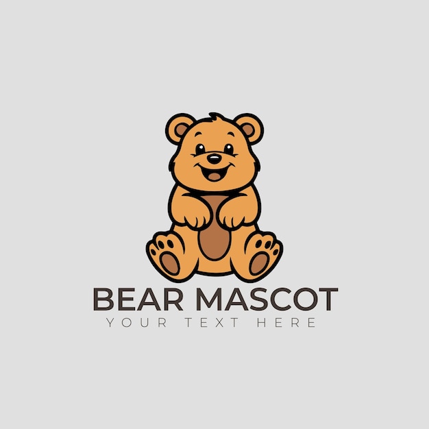 Vector bear mascot logos