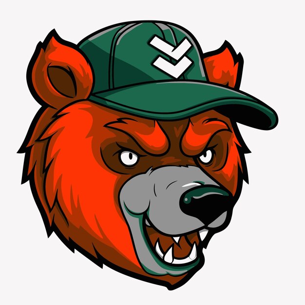 Vector bear mascot