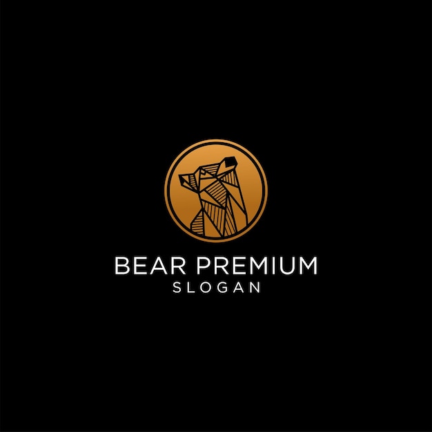 Bear premium logo icon design vector