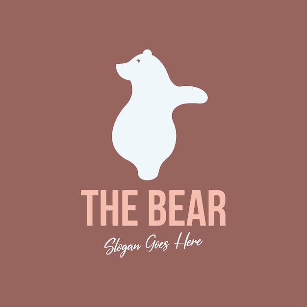 Bear Silhouette Logo Design Concept Vector Animal Silhouette Logo Design Template