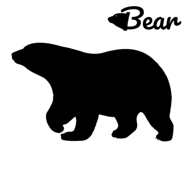 Bear Silhouette Vector