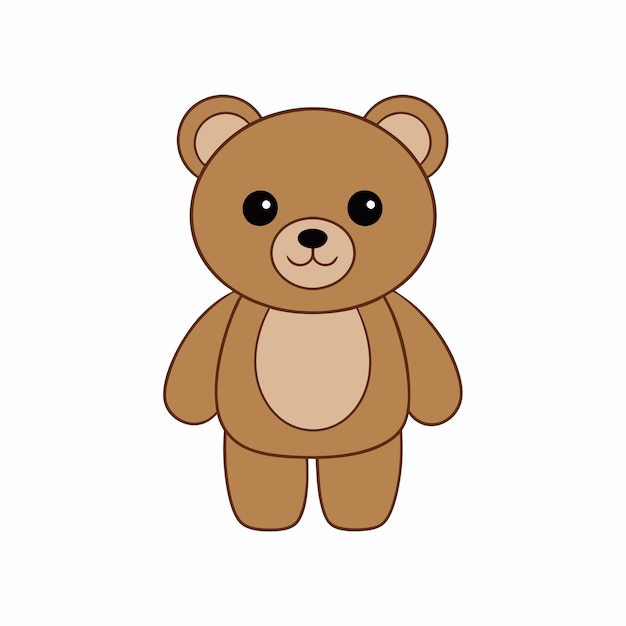 bear vector and illustration in white background