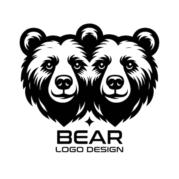 Vector bear vector logo design