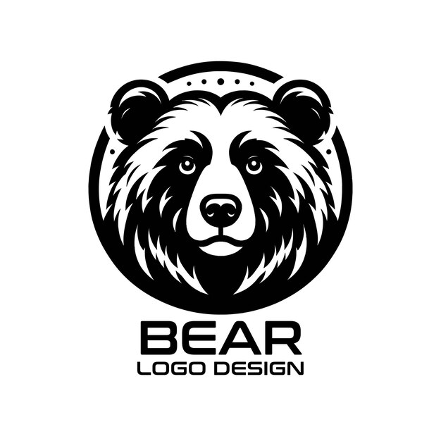 Vector bear vector logo design