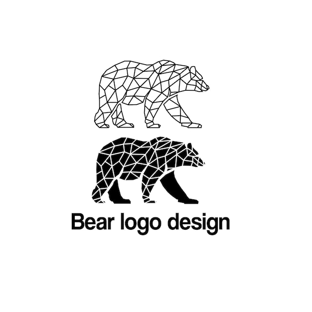 Bear vector logo design