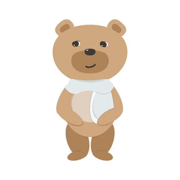 a bear on white background