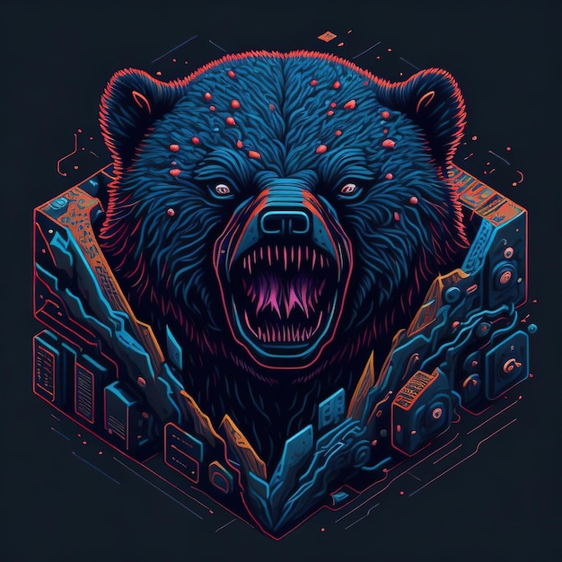 Bear039s Lair Wildernessthemed Artwork for Wall Decor