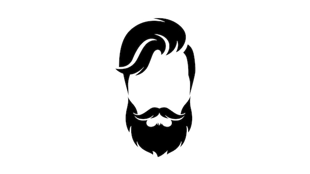 beard and hair logo