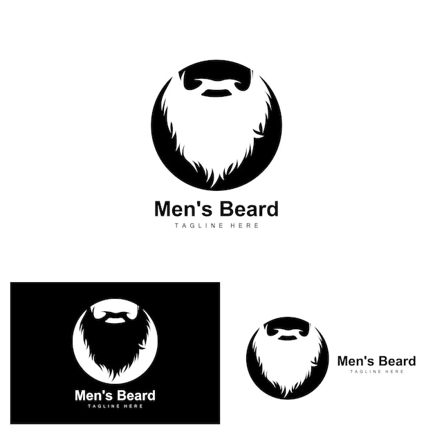 Beard Logo Vector Barbershop Design For Male Appearance Barber Hair Fashion