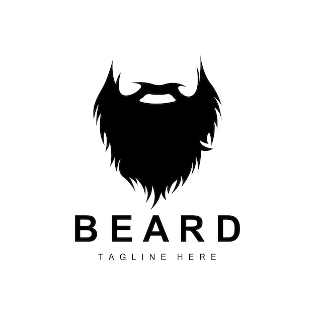 Beard Logo Vector Barbershop Design For Male Appearance Barber Hair Fashion