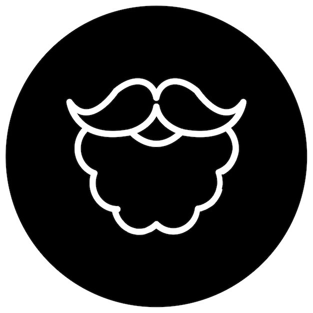 Vector beard vector illustration