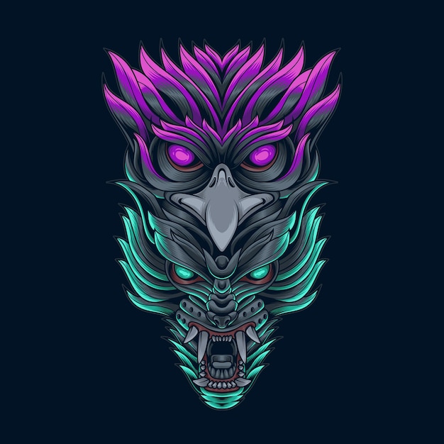 beast vector illustration