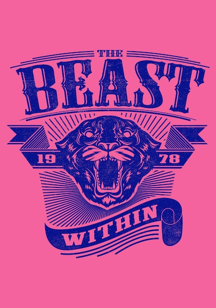 The beast within angry leopard background