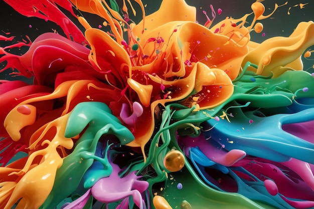 A beatiful abstrack color explosion background