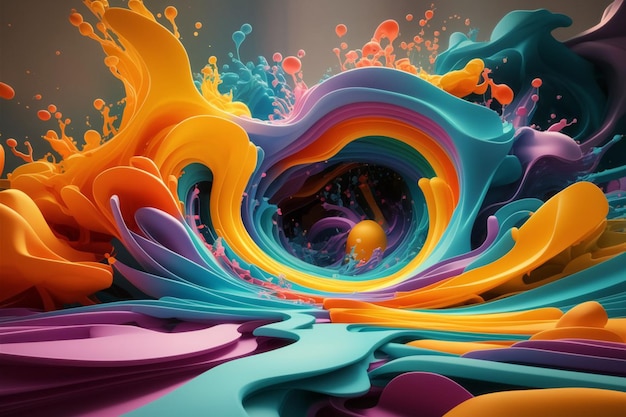 A beatiful abstrack color explosion background