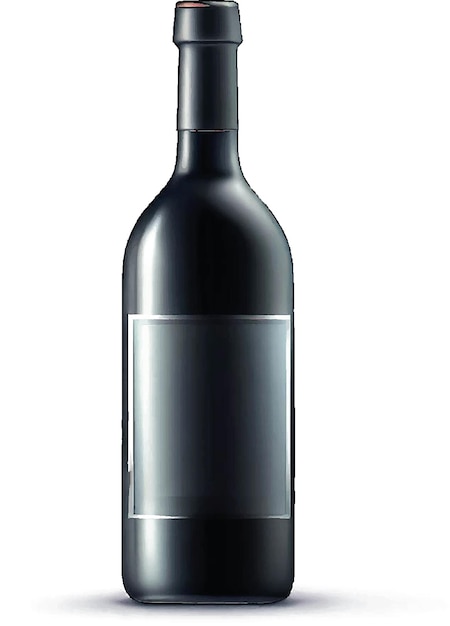 Beatiful Wine Bottle AI vector art digital illustration image image