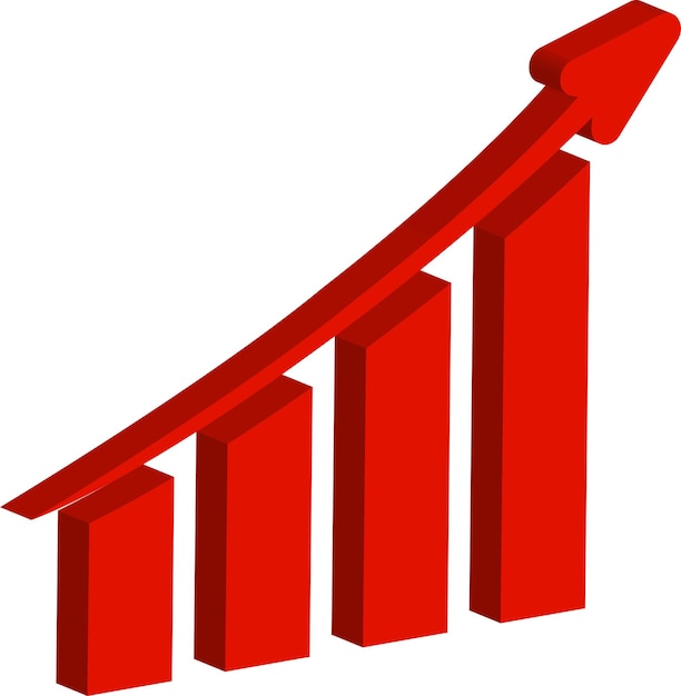 Beautiful 3D growth chart design