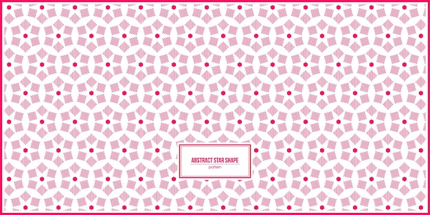 beautiful abstract star shape pattern with pink dominant color