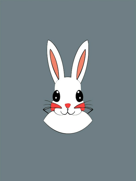 Beautiful Baby Rabbit 2D Vector Design Art