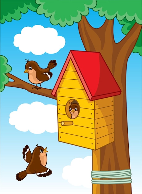 Beautiful bird house