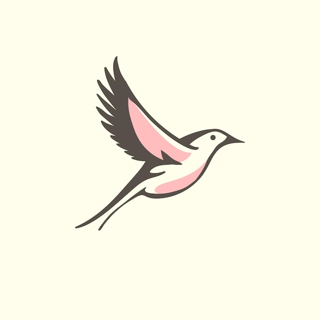 Beautiful bird illustration design