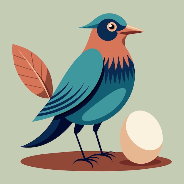 Vector beautiful birds cartoon vector