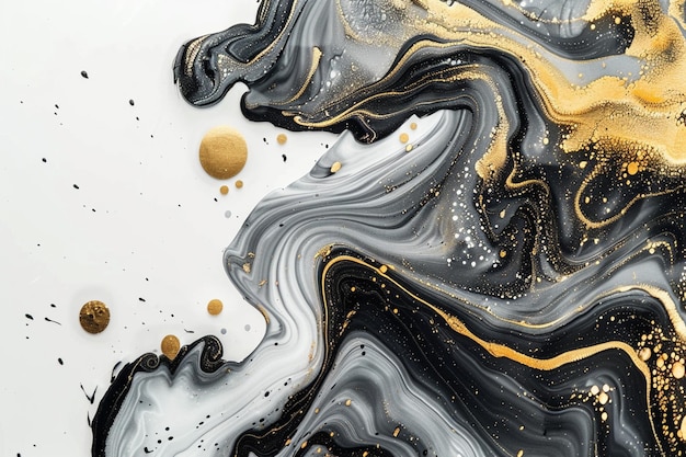 Vector beautiful black and white marble with gold wallpaper beautiful multicolor marbled surface abstract