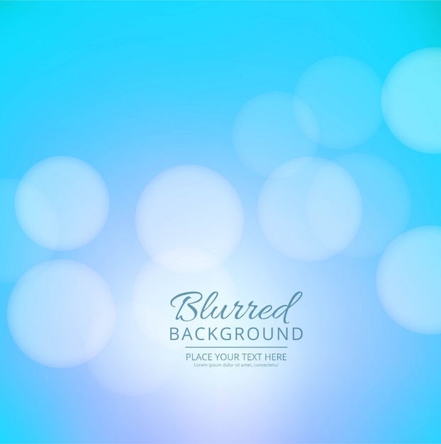 Beautiful blue colorful blurred background