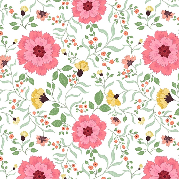 Beautiful Bright Floral Seamless Pattern