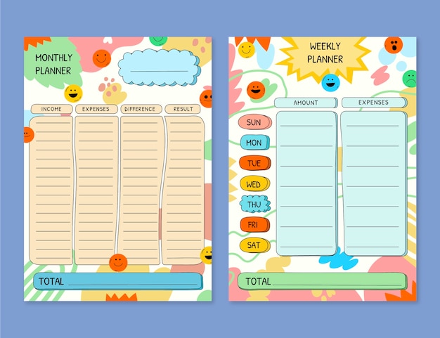 Beautiful budget planner template