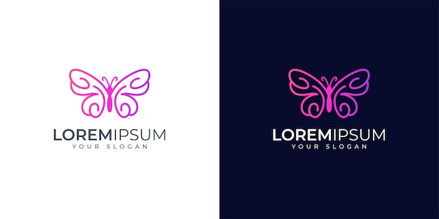 Beautiful Butterfly Logo Inspiration design