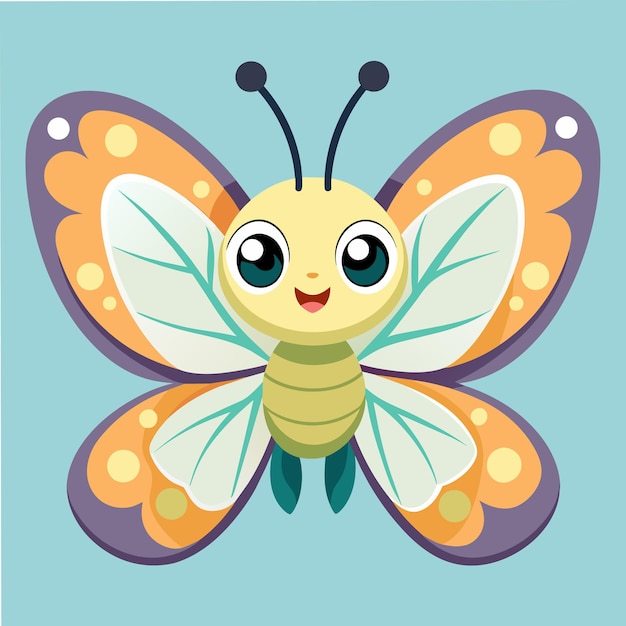 Beautiful butterfly vector cartoon