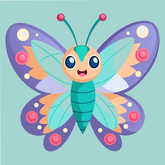 Beautiful butterfly vector cartoon