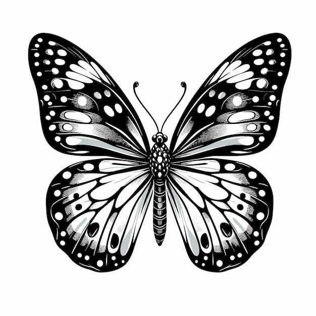 Beautiful butterfly vector illustration generated ai