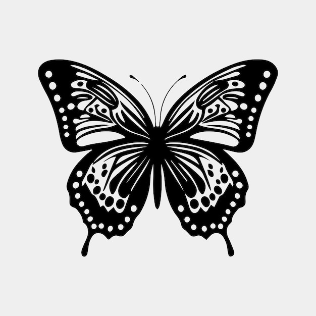 Beautiful butterfly vector logo design idea isolated