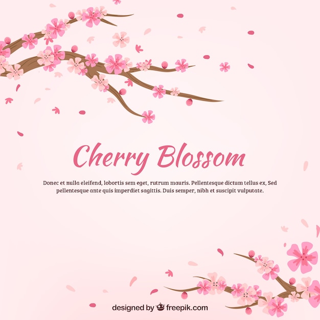 Beautiful cherry blossom background