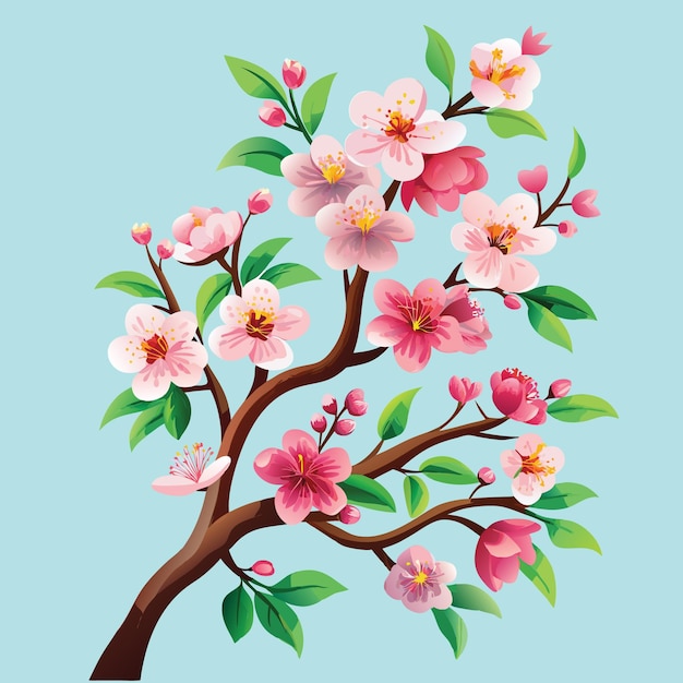 Beautiful Cherry Blossoms Vector