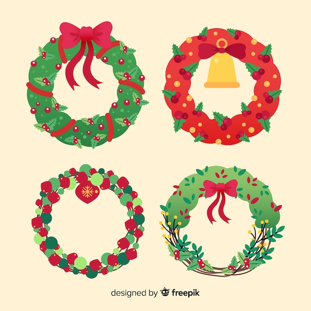 Beautiful christmas wreath collection