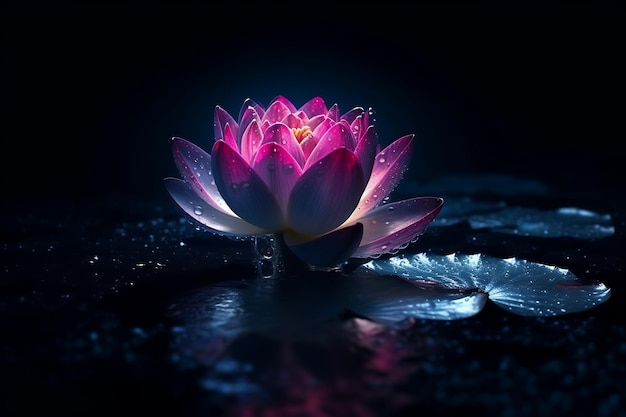 Vector beautiful and classy image of water lily flower