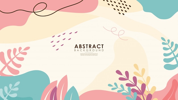 Beautiful colorful abstract floral background