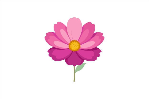 Vector a beautiful cosmos flower vector artwork illustration