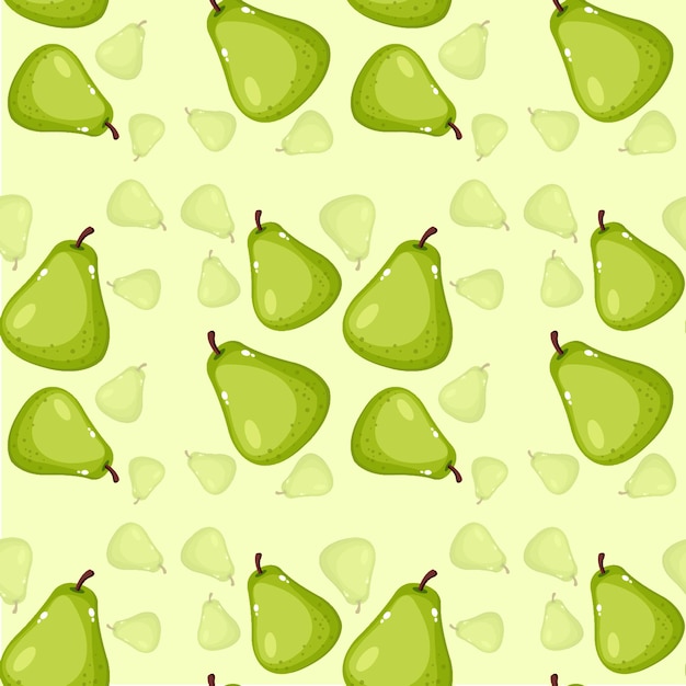 Beautiful creative pear pattern wallpaper