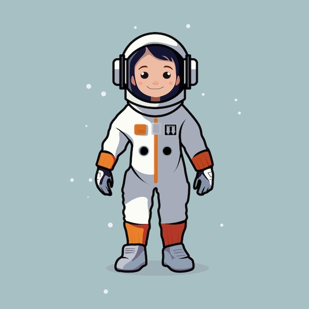 beautiful cute astronaut