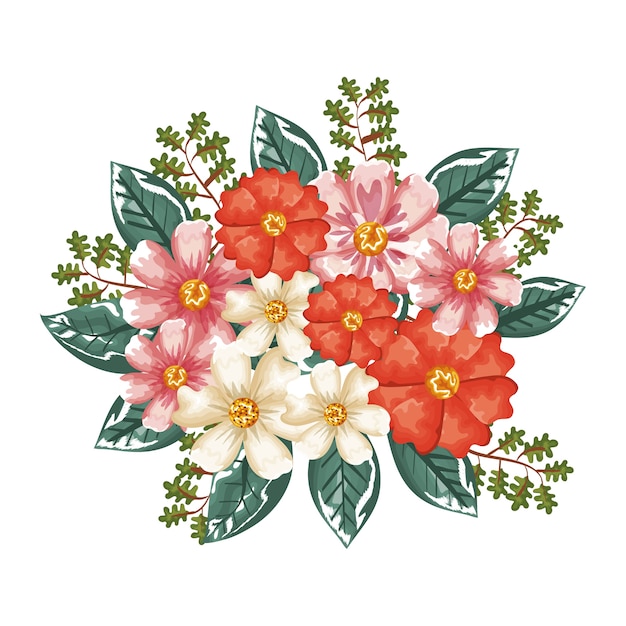 Beautiful decoration floral icon