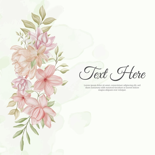 Beautiful decorative wedding floral background