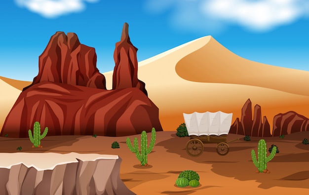 A beautiful desert landscape